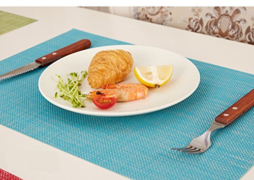 ランチョンマット 4枚 30×45cm ターコイズ Amazon｜高級ランチョンマット 4色セット PVCランチョンマット